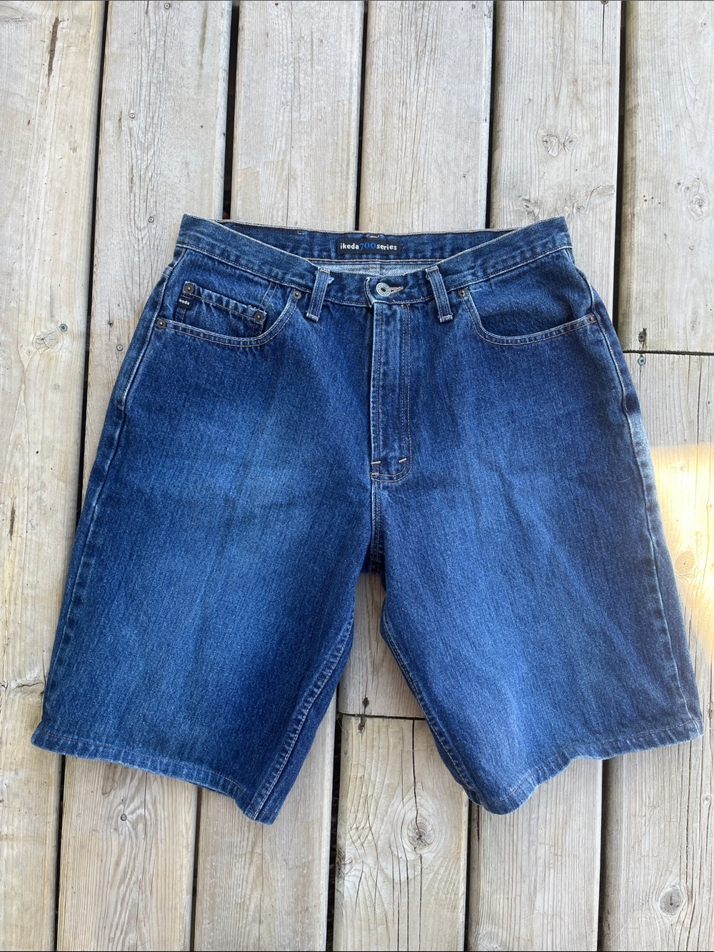Vintage 90s Ikeda Denim Jean Shorts – Classic Five-Pocket Style size 34